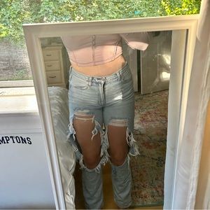 american eagle ripped jeans